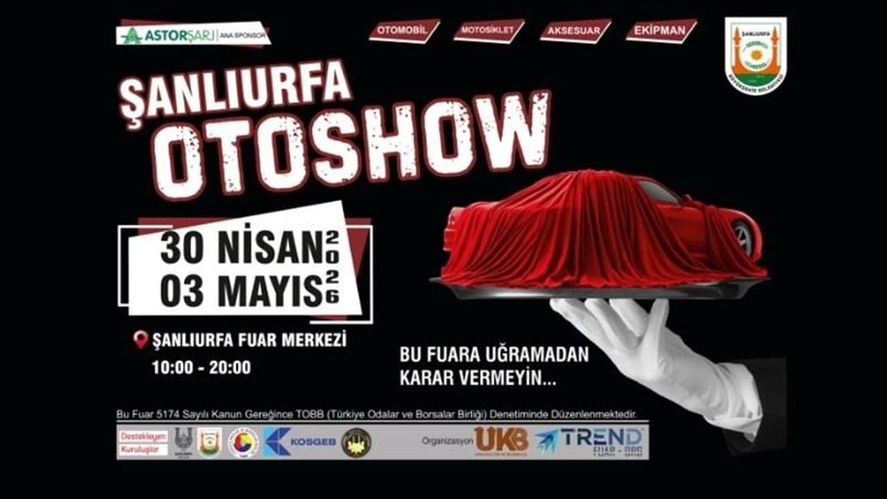 Şanlıurfa Otoshow Fuarı Kapılarını Açmaya Hazırlanıyor