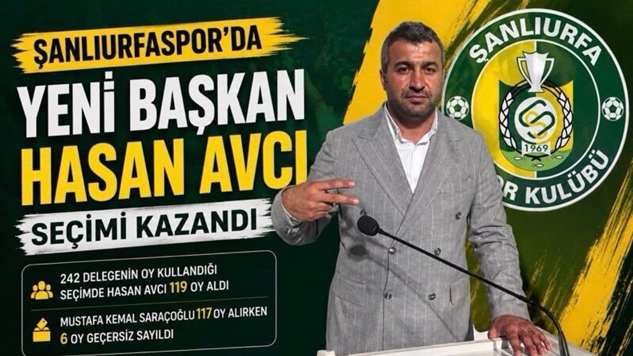 Şanlıurfaspor’un Yeni Başkanı Hasan Avcı Oldu