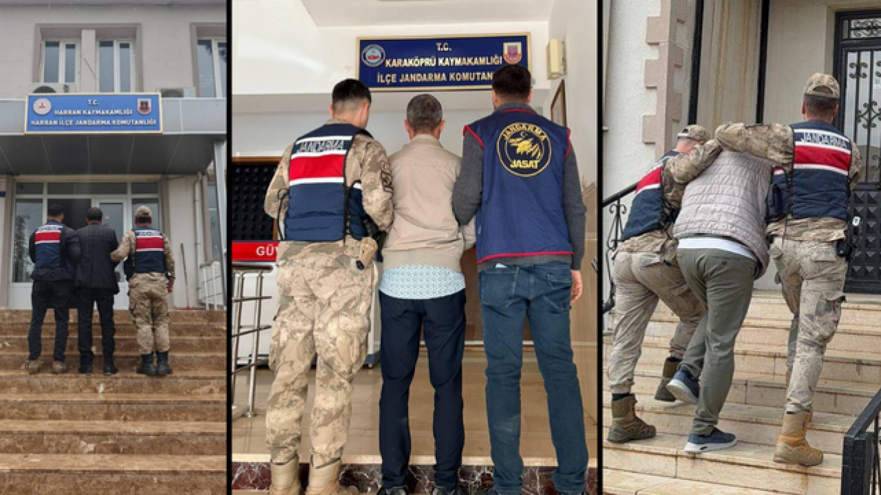 Şanlıurfa’da jandarmadan nokta operasyon: 3 hükümlü yakalandı