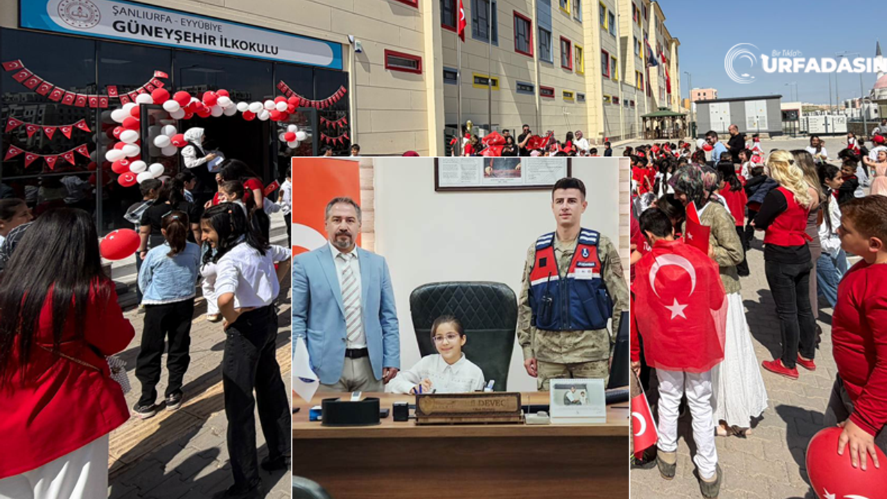 Şanlıurfa Eyyübiye Güneyşehir İlköğretim Okulunda 23 Nisan Coşkusu