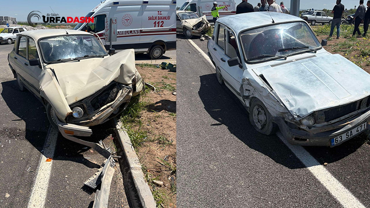 Şanlıurfa'da İki Otomobilin Çarpıştığı Kazada 3 Yaralı