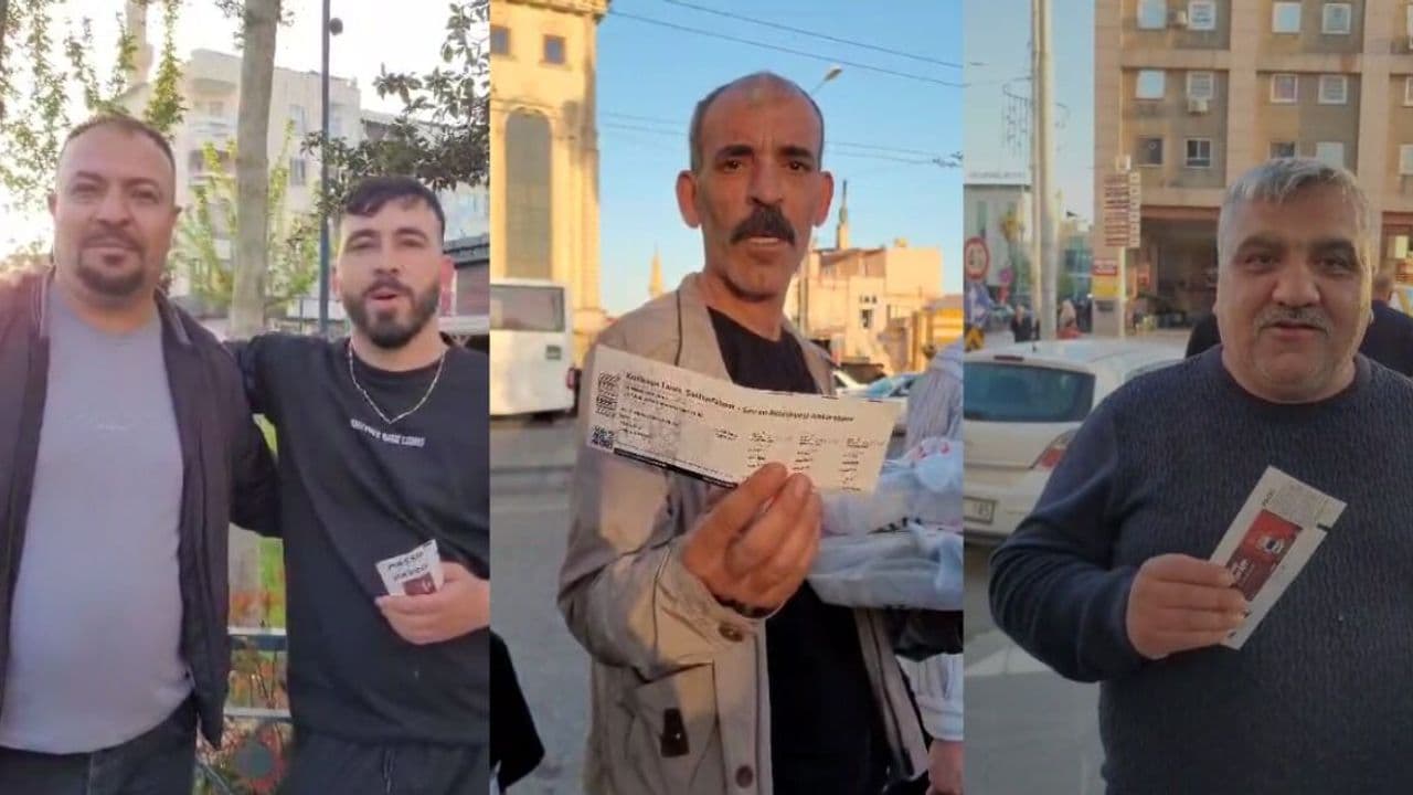 Şanlıurfaspor Maçı Öncesi taraftarlar vatandaşlara bilet dağıttı