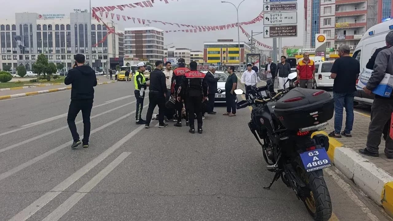Şanlıurfa'da Korkutan Motosiklet Kazası!