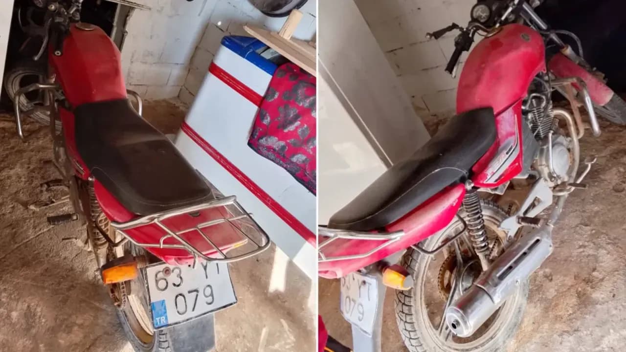 Şanlıurfa’nın Harran ilçesinde motosiklet hırsızlığı!