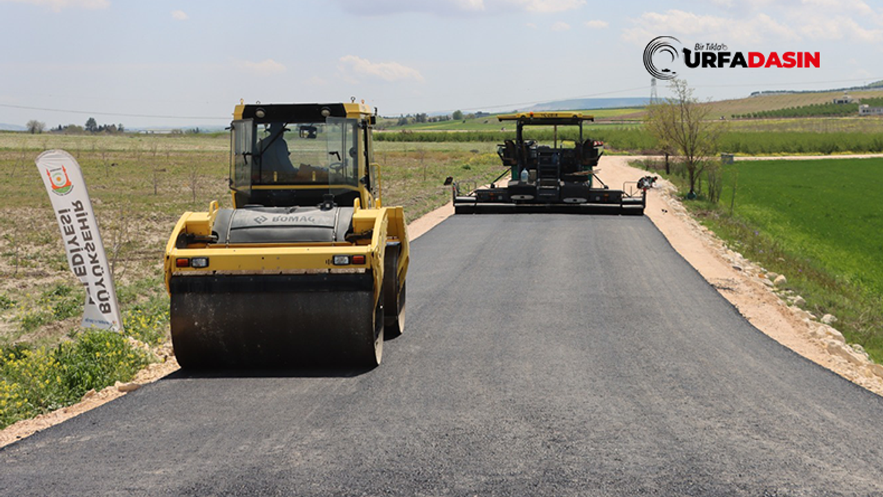 Şanlıurfa'da 6 Mahalleyi Bağlayan Grup Yolu Asfaltla Buluşuyor