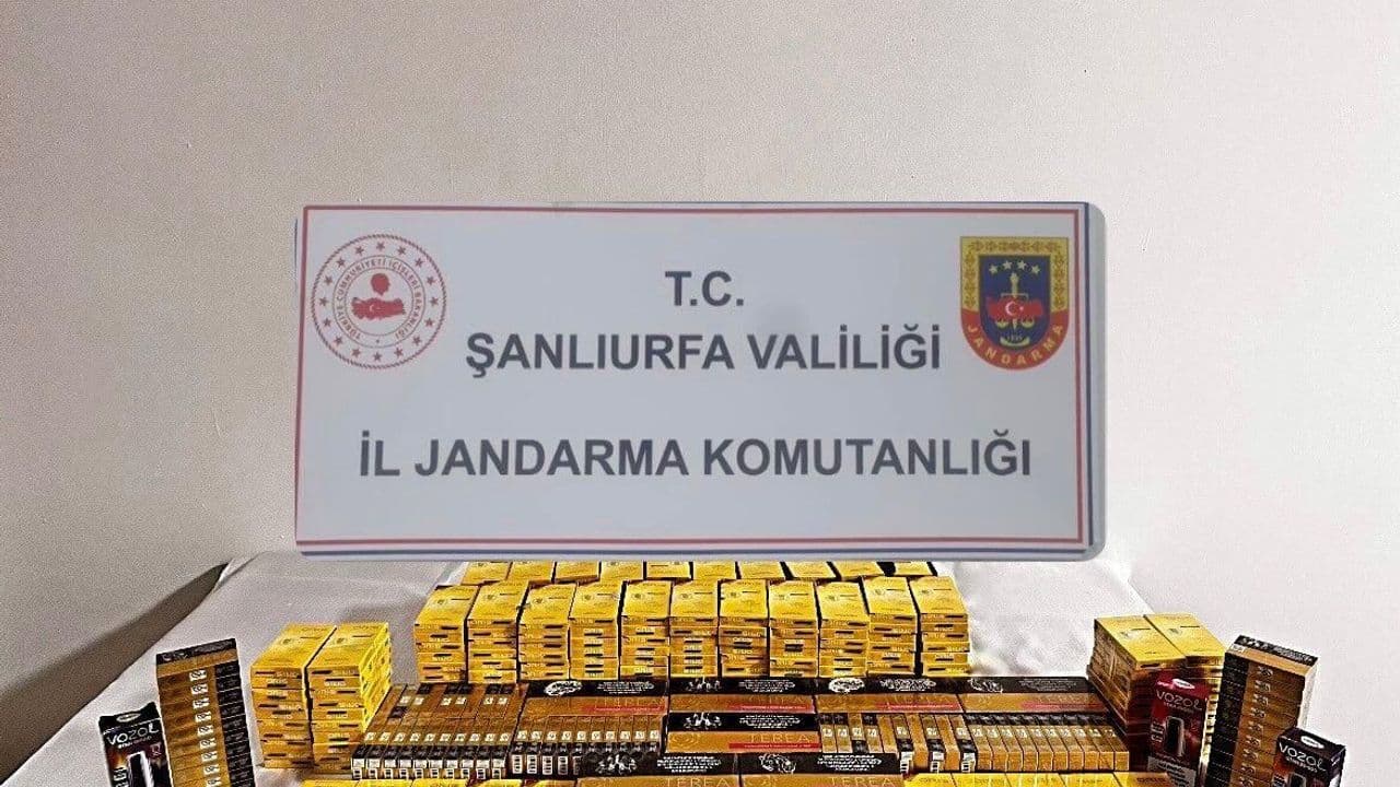 Şanlıurfa'da jandarmadan kaçakçılık operasyonu